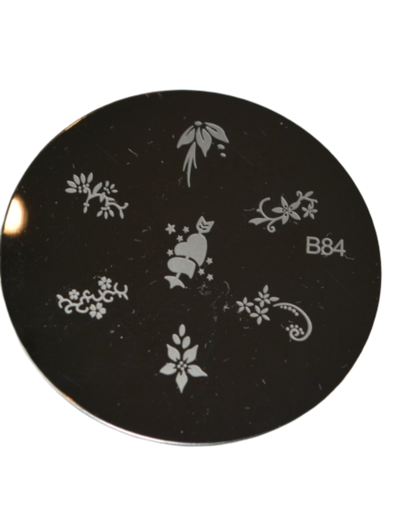 Plaque d'image ronde pour stamping - No. B-84