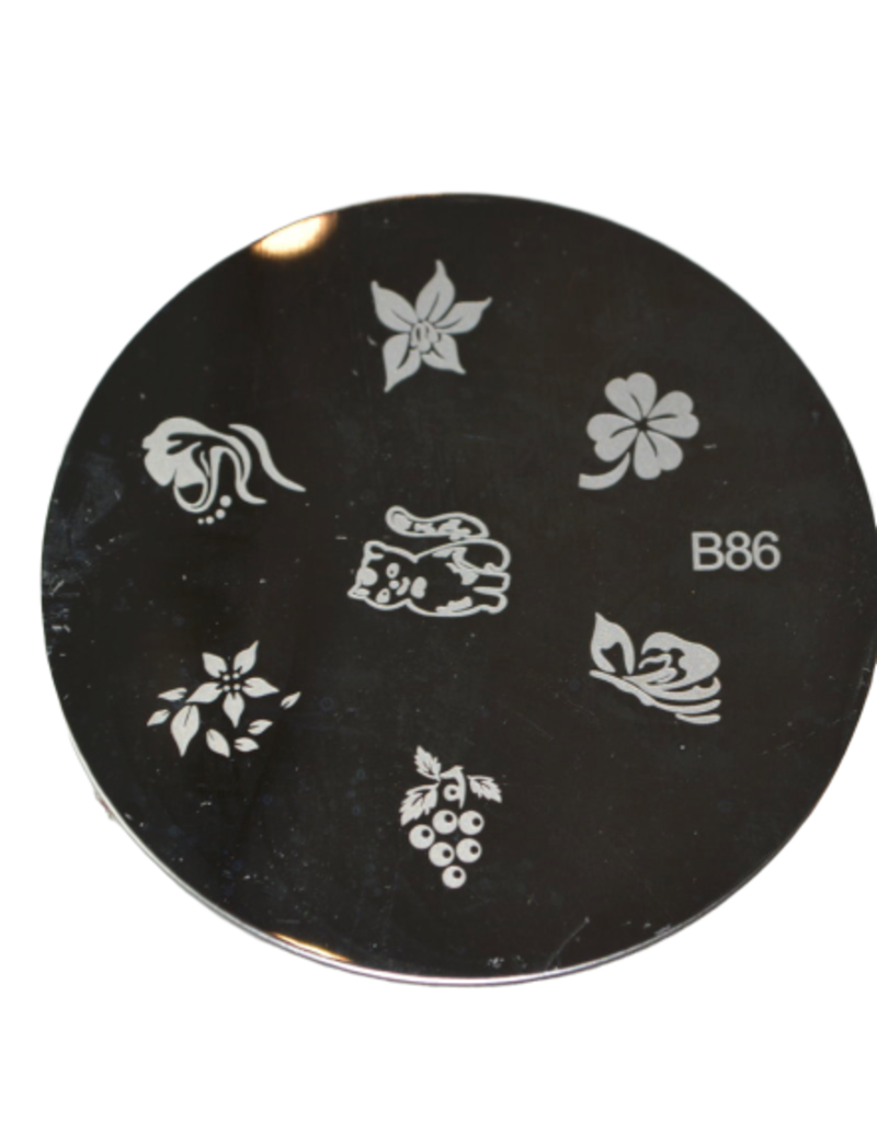 Plaque d'image ronde pour stamping - No. B-86