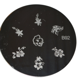 Plaque d'image ronde pour stamping - No. B-92