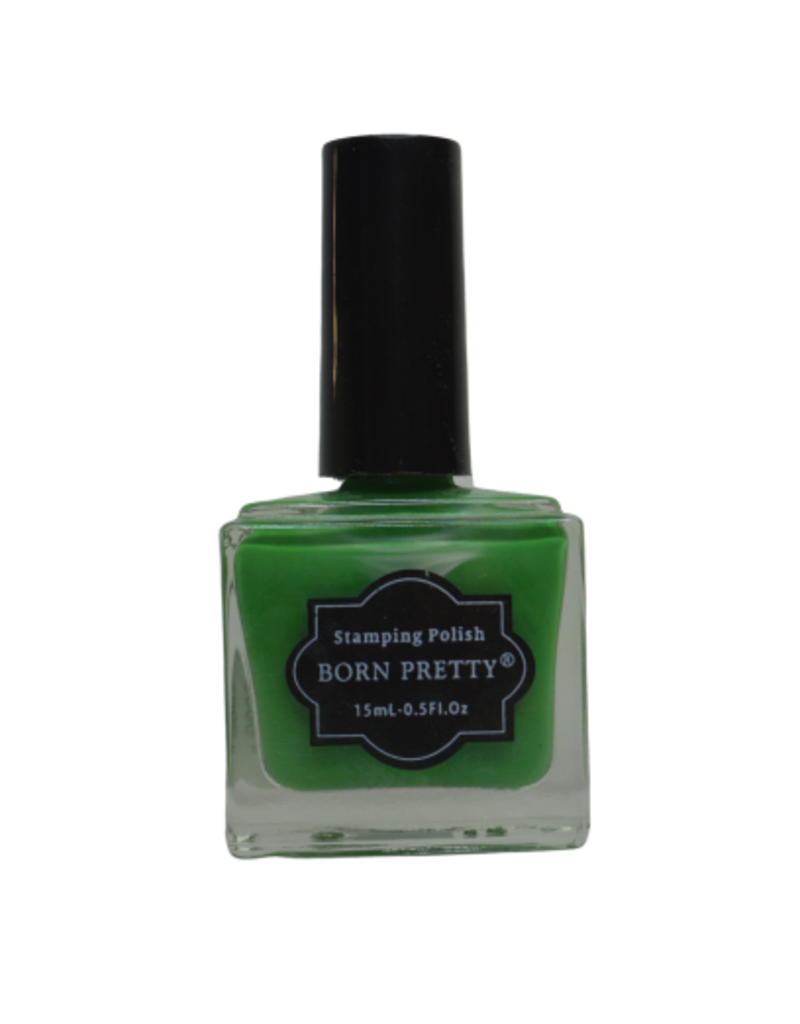 Vernis pour stamping - Born Pretty - vert - 15 ml