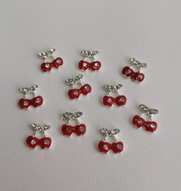 L'ONGLE-RIE MÉLISSA HOUDE Bijoux 3D - cerises rouges (vrac) 10 unités