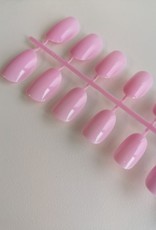 Faux ongles de couleur rose/mauve - 20 unités