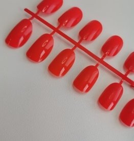 Faux ongles de couleur rouge - 20 unités