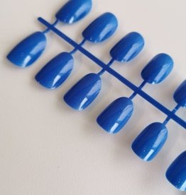 Faux ongles de couleur bleu - 20 unités
