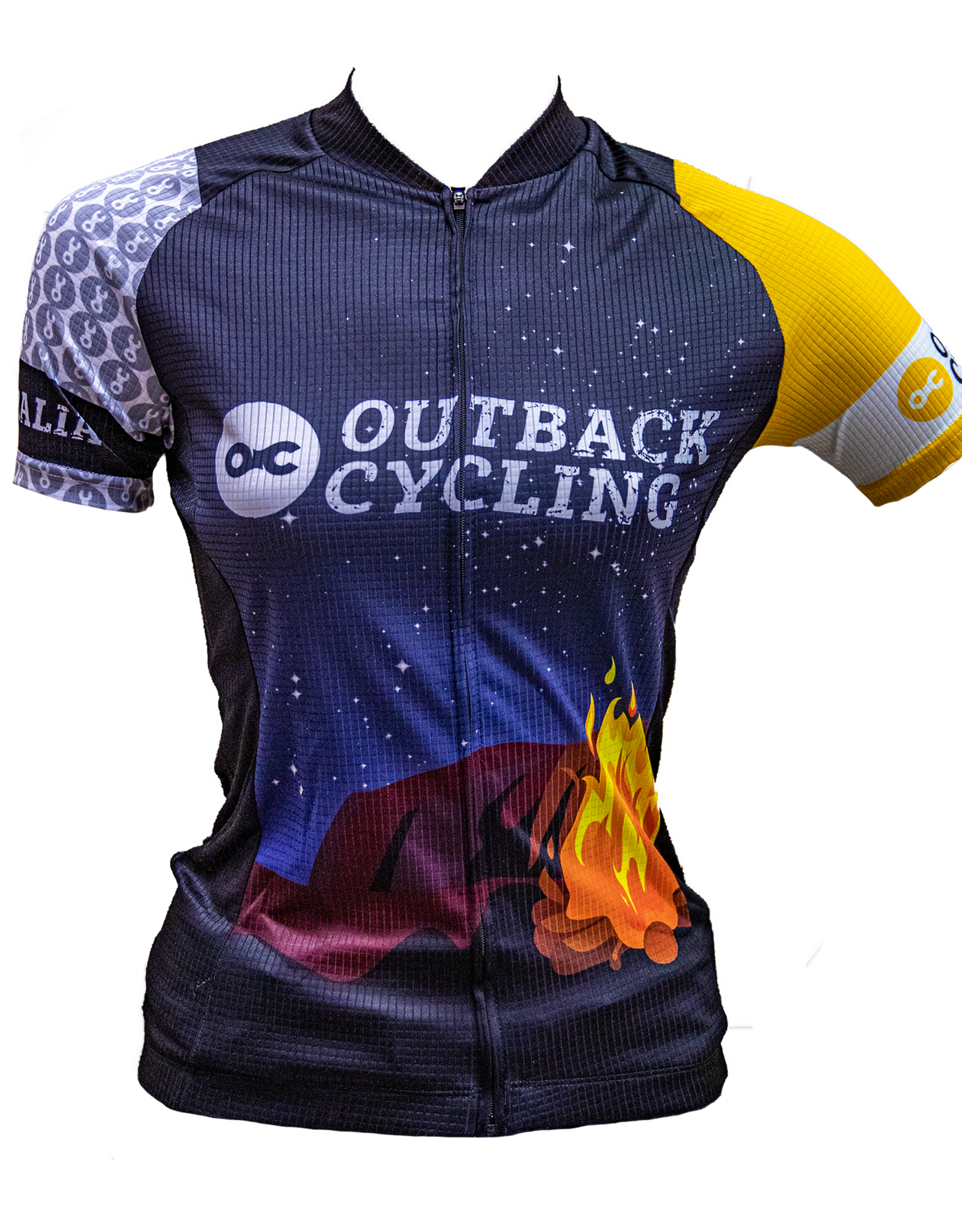 navy cycling jersey