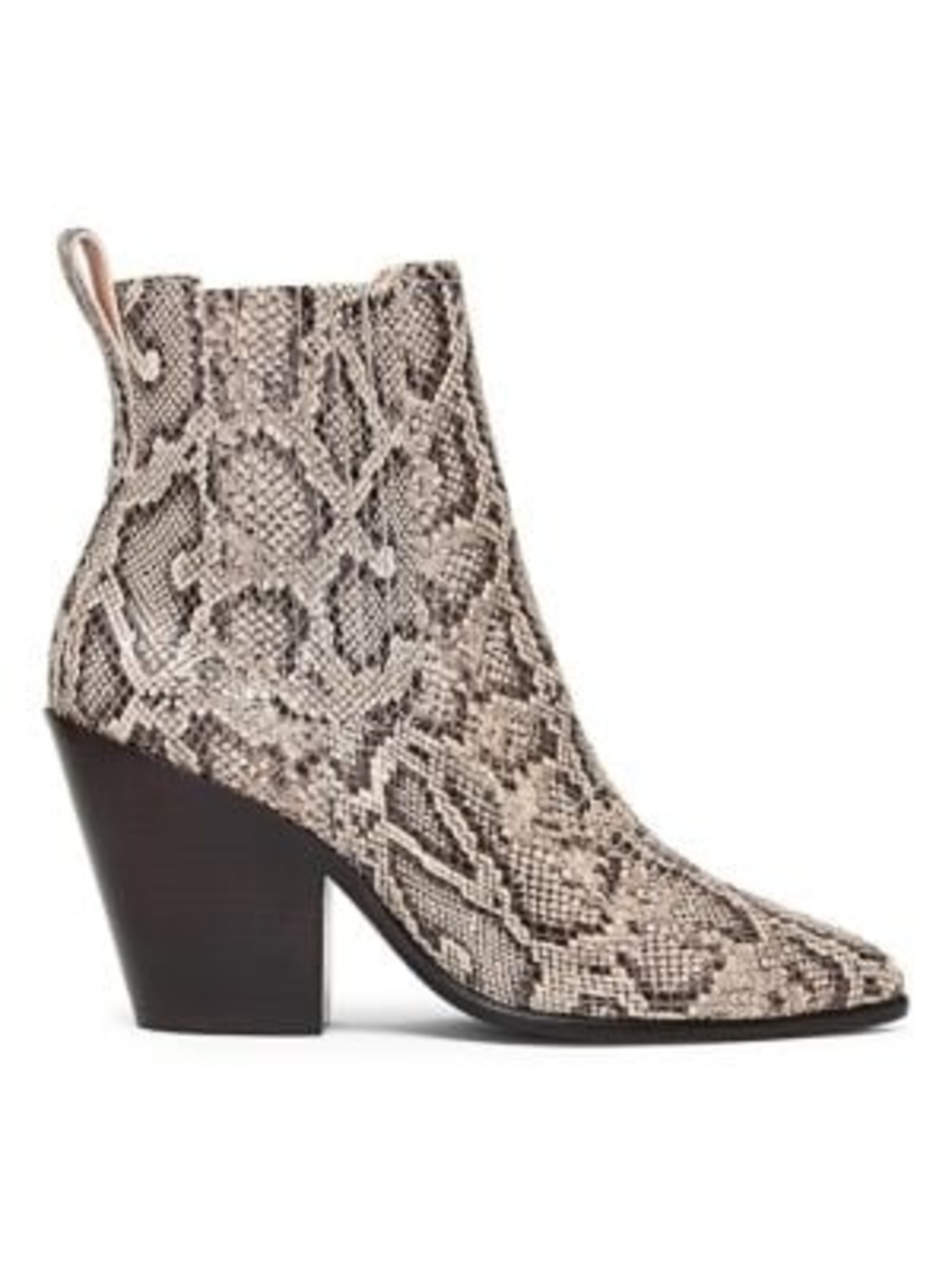 western heeled booties