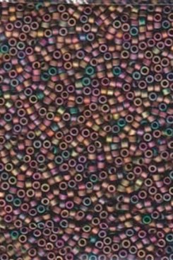 Other Seed Beads Delica 11/0 - DB1055 Mat. Met. Red - Green / Gold Iris - 5g Other Seed Beads Delica 11/0 - DB1055 Mat. Met. Red - Green / Gold Iris - 5g