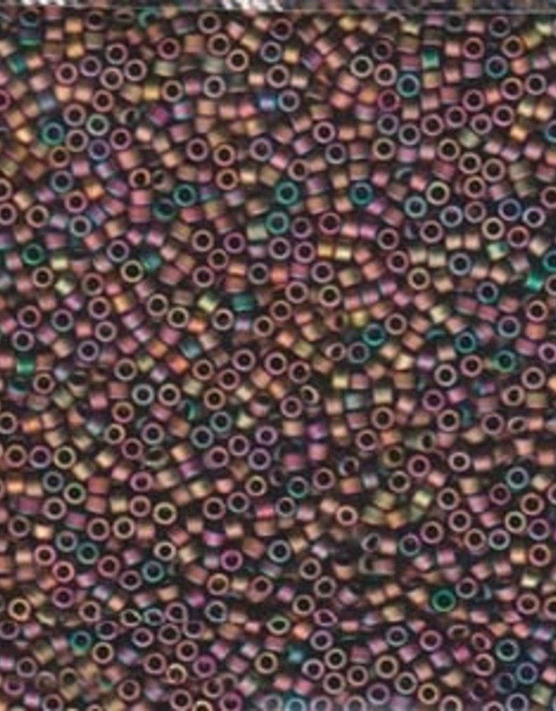 Other Seed Beads Delica 11/0 - DB1055 Mat. Met. Red - Green / Gold Iris - 5g