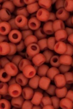 Round Seed Beads Toho 15/0 - Semi-Glazed Orange - 8g Round Seed Beads Toho 15/0 - Semi-Glazed Orange - 8g