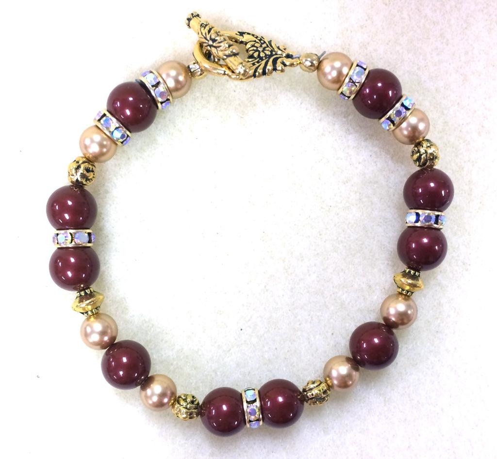 Store Kits - SF Holiday Pearls Bracelet-Swarovski Pearls & Seed Beads