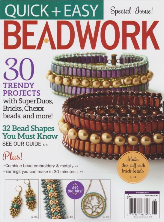 Magazines & Books Beadwork Quick & Easy - 2016 01 Winter