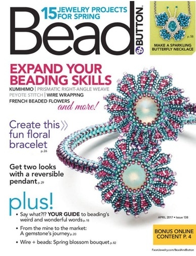 Magazines & Books Bead & Button - 2017 04 April