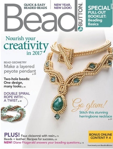 Magazines & Books Bead & Button - 2017 02 February