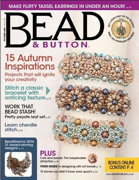 Magazines & Books Bead & Button - 2016 10 October