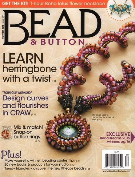 Magazines & Books Bead & Button - 2015 10 October