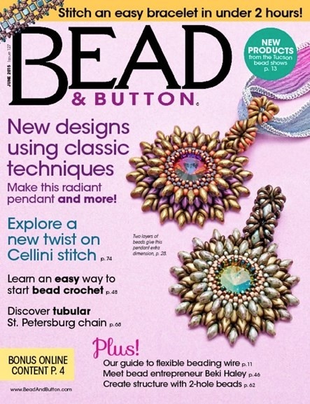Magazines & Books Bead & Button - 2015 06 June