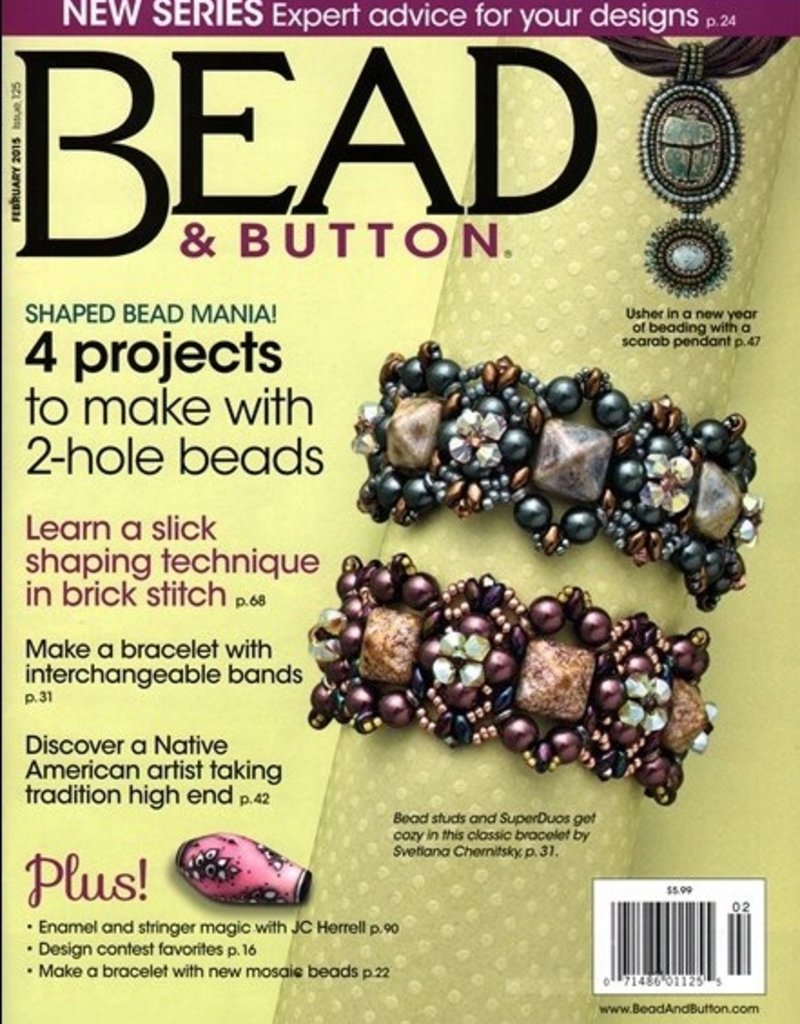 Magazines & Books Bead & Button-2015 02 February