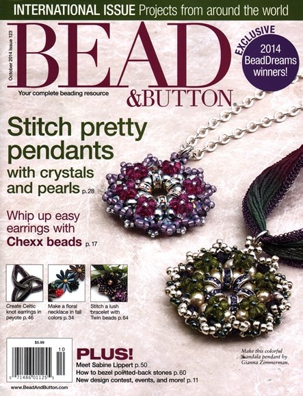 Magazines & Books Bead & Button - 2014 10 October