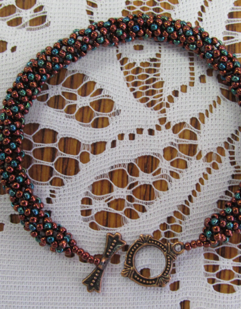 Peppered Netted Rope Bracelet Kit - Seed Beads