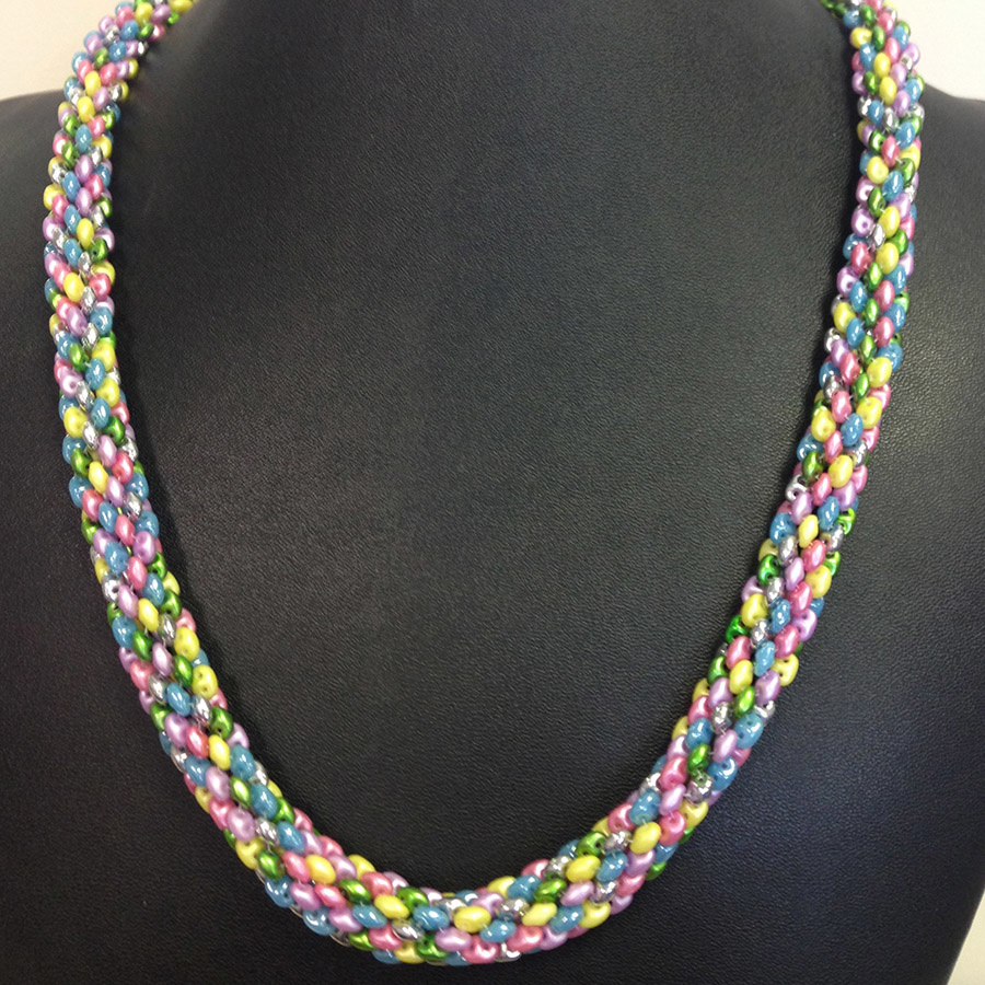 Classes 08/24 1-4pm AC Delightful Duos Necklace Instruction - Karen Ebert