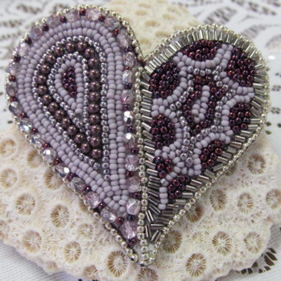 Classes 09/09 1-4pm Bead of My Heart Pin Instruction