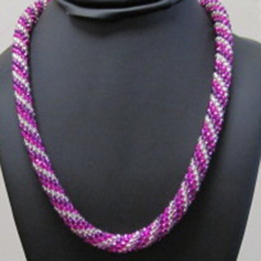 12/10  11-2pm Bead Crochet Necklace Kit - Seed Beads