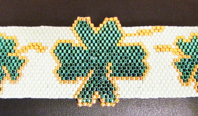 Classes 03/017 1-4pm Shamrock Bracelet Class Instruction Linda Fabbro