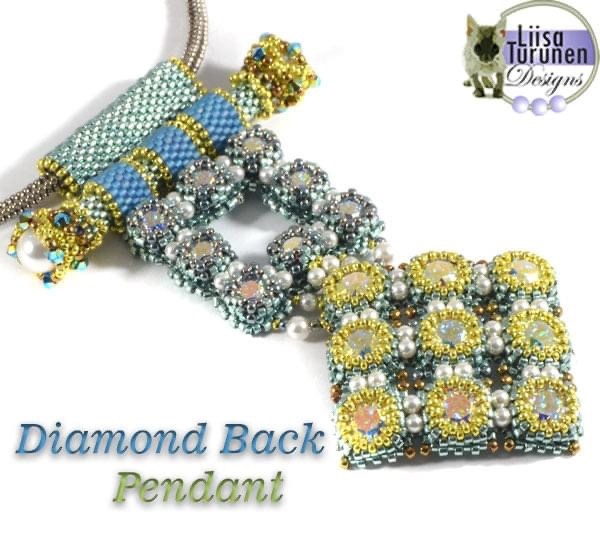 Classes 08/15 11am-5pm Diamond Back Pendant Class & Webinar - Liisa Turunen