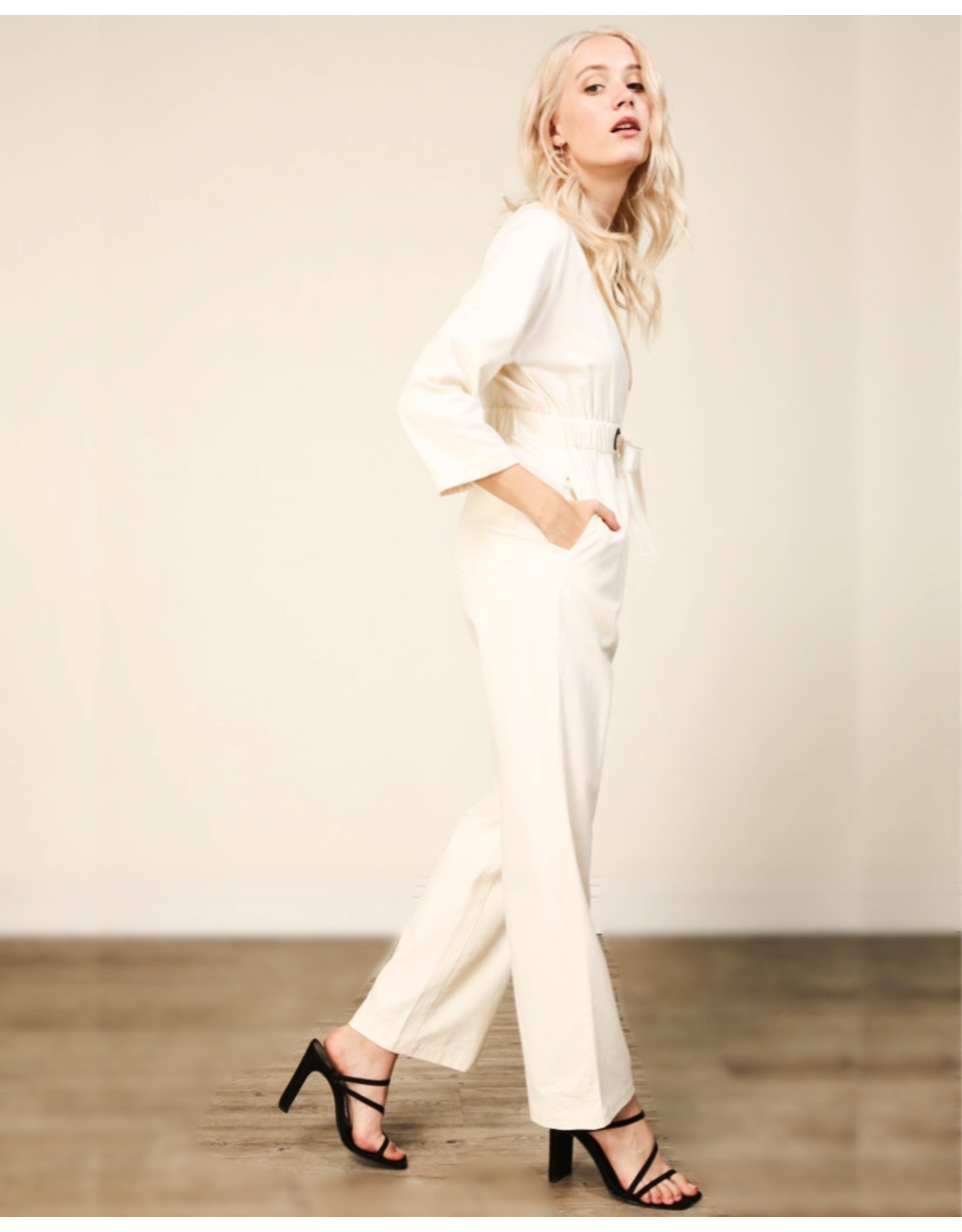 line and dot jumpsuit