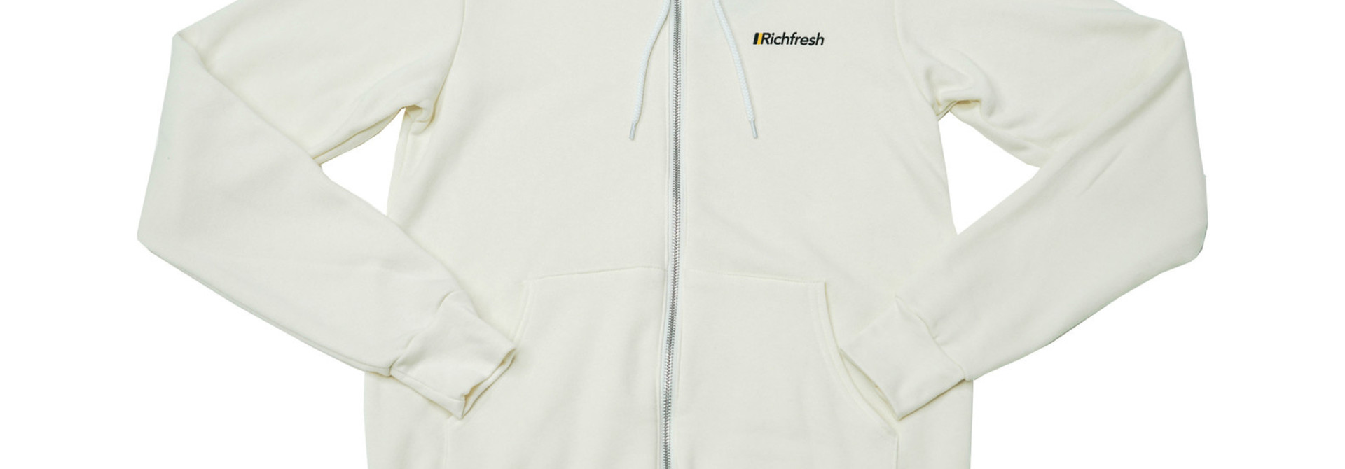 RF ZIP-UP HOODIE WHITE