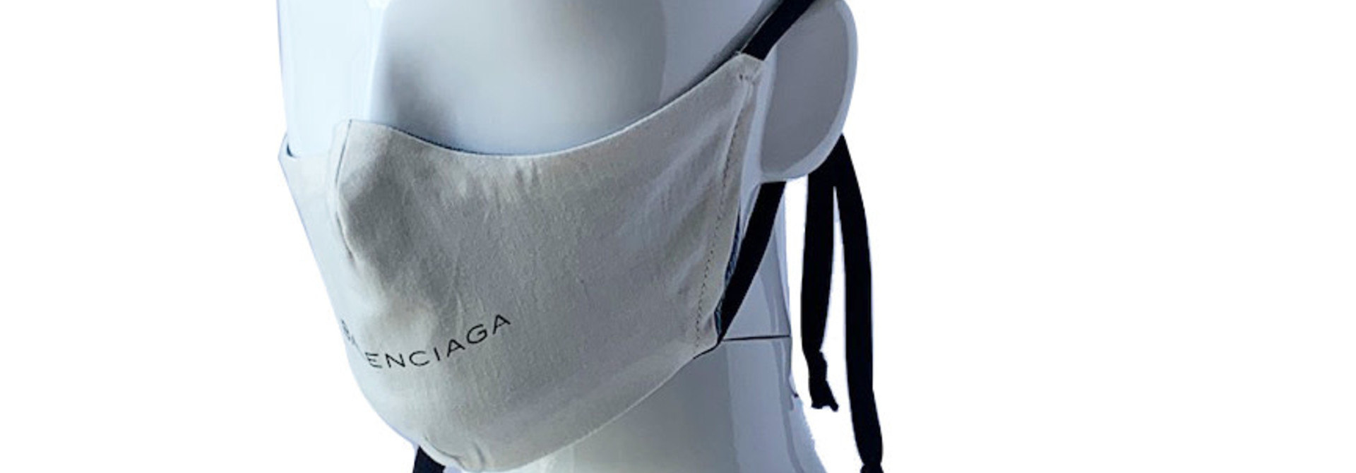 LAST PRGRM REPURPOSED MASK BALENCIAGA LOGO SIDE LOGO NATURAL