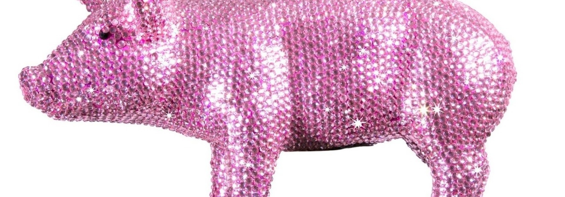 M24 PIGGY BANK, CRYSTAL PINK