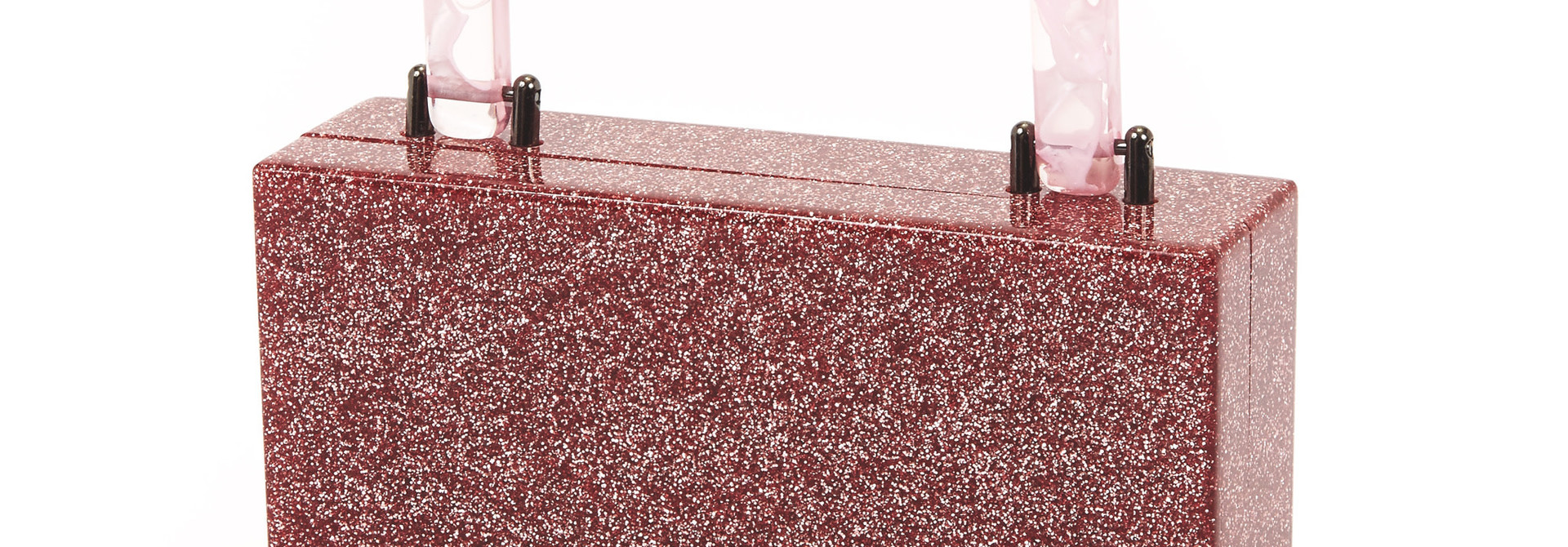 AT FIRST BLUSH ACRYLIC PURSE