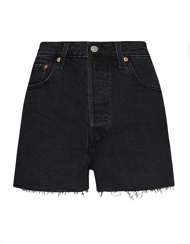 LEVI'S RIBCAGE SHORTS 77879-0052 BLACK BAYOU - The Shop In Pop Up Shop LLC