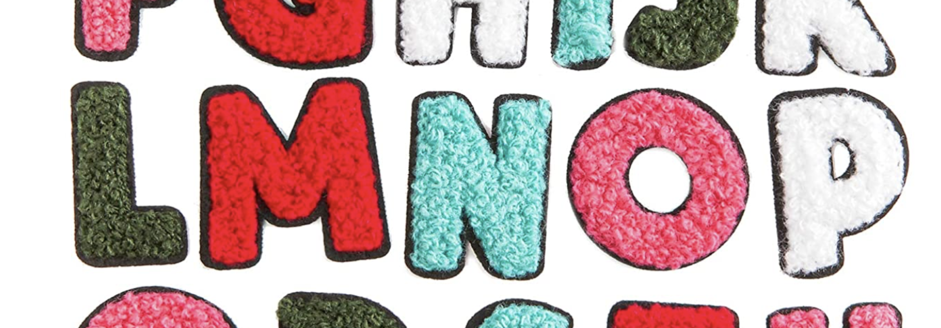 THE SHOP CHENNILE ALPHABET