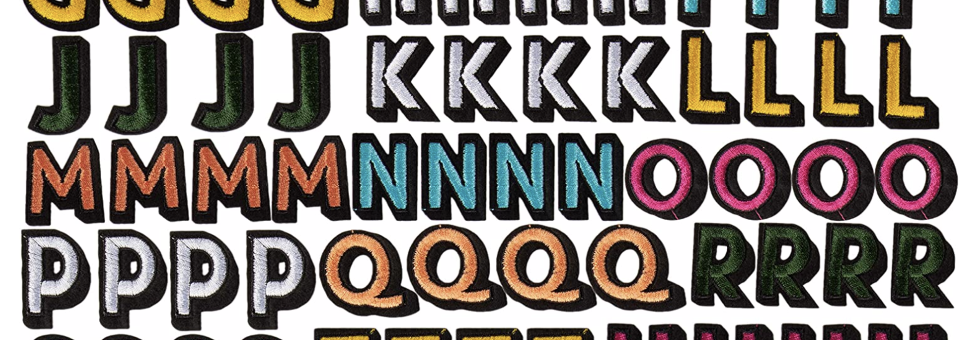THE SHOP COLORFUL LETTERS PATCH