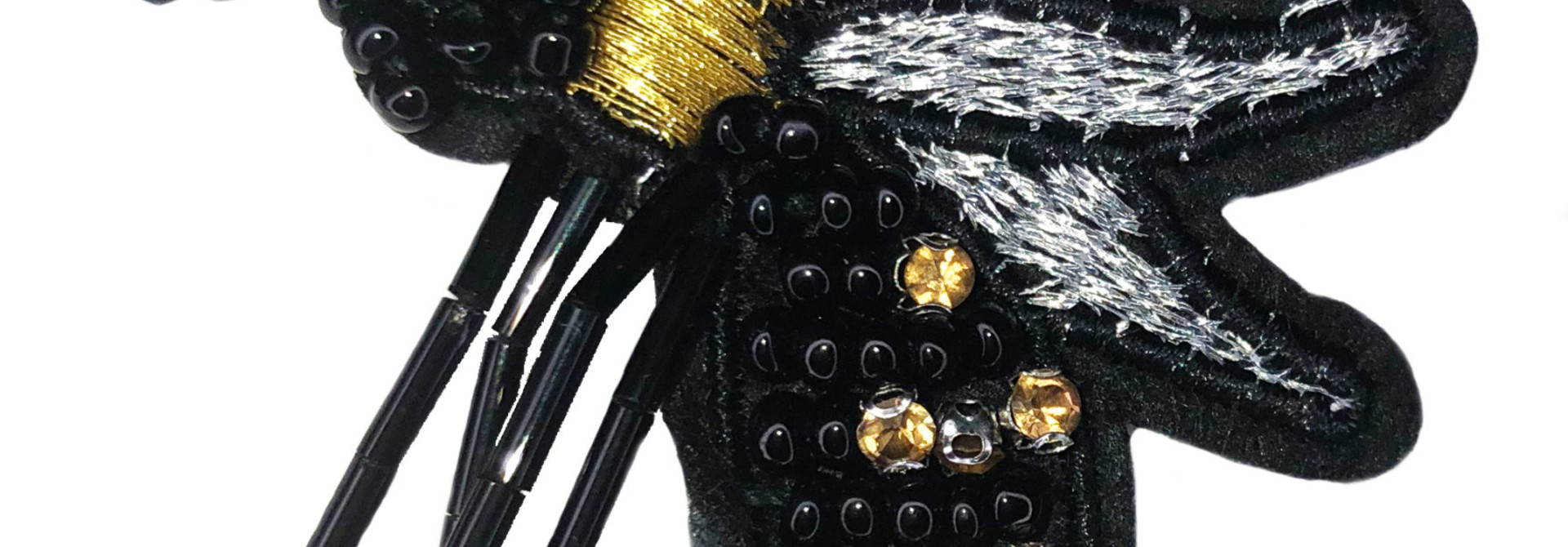 THE SHOP BEADED WASP SEW ON PATCH