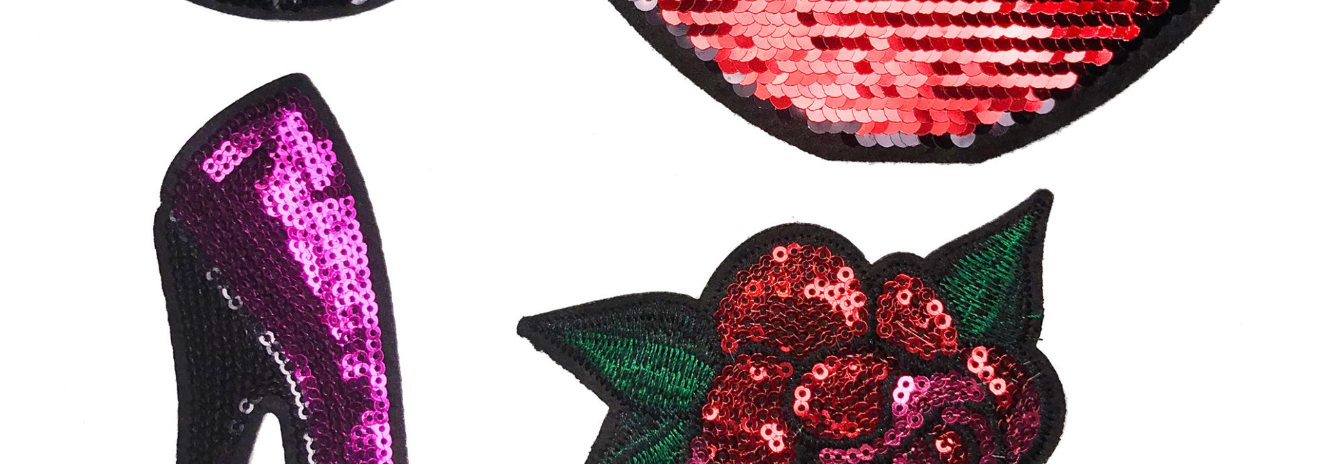 THE SHOP 10 SEQUIN LADY BOSS PATCHES