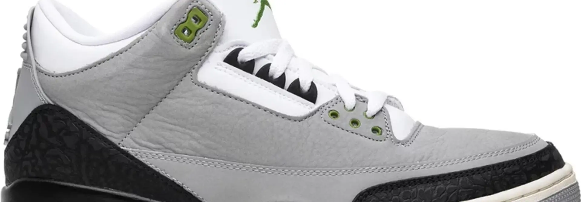 JB JORDAN 3 “CHLOROPHYLL” GREEN/ GRAY/ BLACK