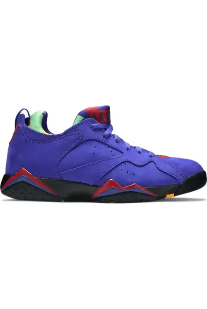 JB JORDAN 7 LOW “BRIGHT CONCORD” BLUE/GREEN/RED/YELLOW