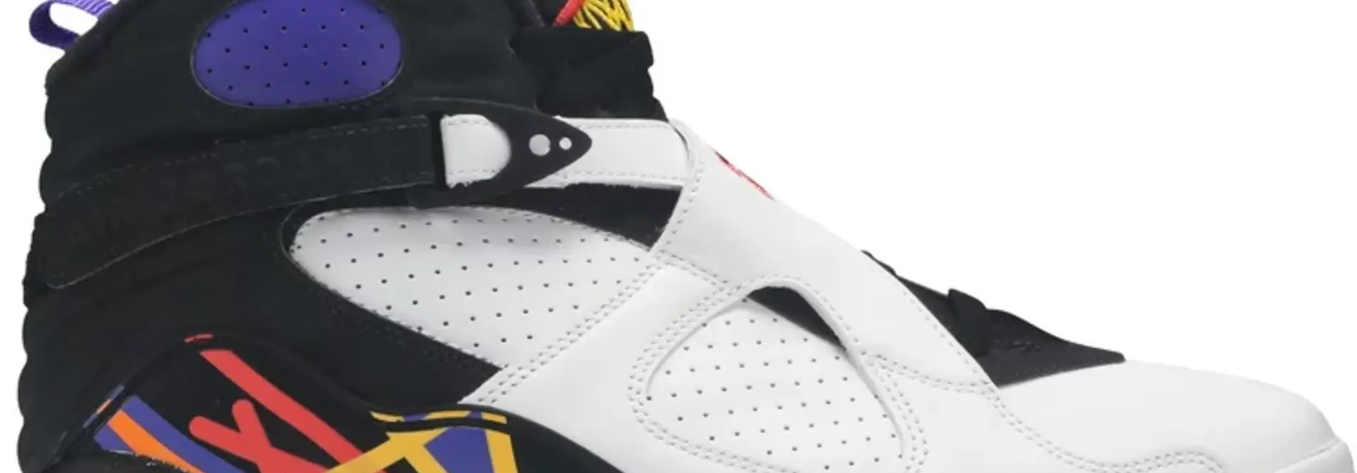 JB JORDAN 8 “THREE PEAT” WHITE/PURPLE/ORANGE/YELLOW