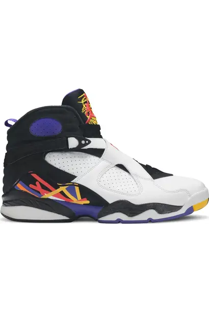 JB JORDAN 8 “THREE PEAT” WHITE/PURPLE/ORANGE/YELLOW