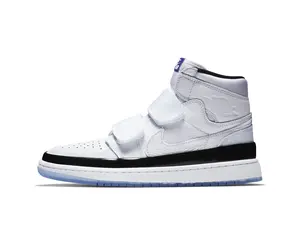 JB JORDAN 1 DOUBLE STRAP HIGH WHITE BLACK ICY SOLE The Shop Miami
