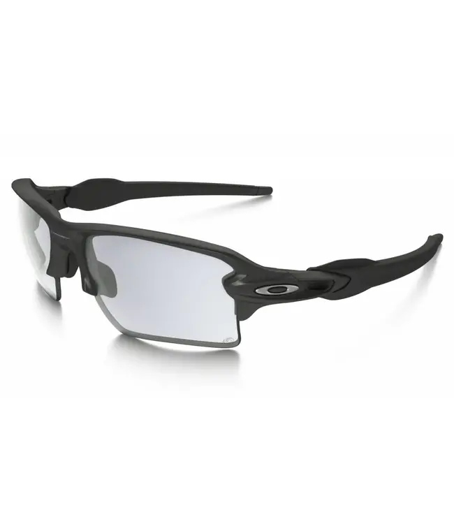 Lunettes de Soleil Photochromiques Flak 2.0 XL Steel w/ Clear to Black Iridium