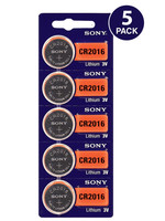 Sony SpotLit 5 pk Battery (CR2016)