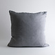 Lina Linen 24" Steel Grey Pillow