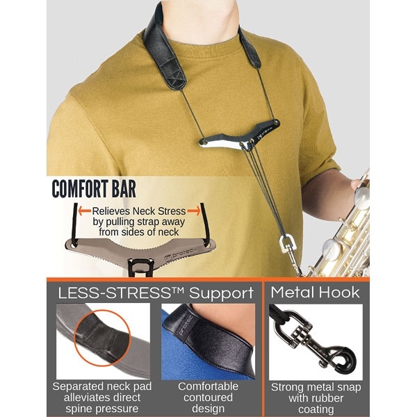Protec Protec LC310M Neck Strap w/ Deluxe Metal Trigger Snap & Comfort Bar