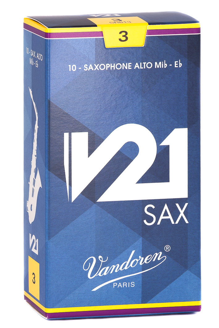 Vandoren V21 Alto Saxophone reeds box of 10