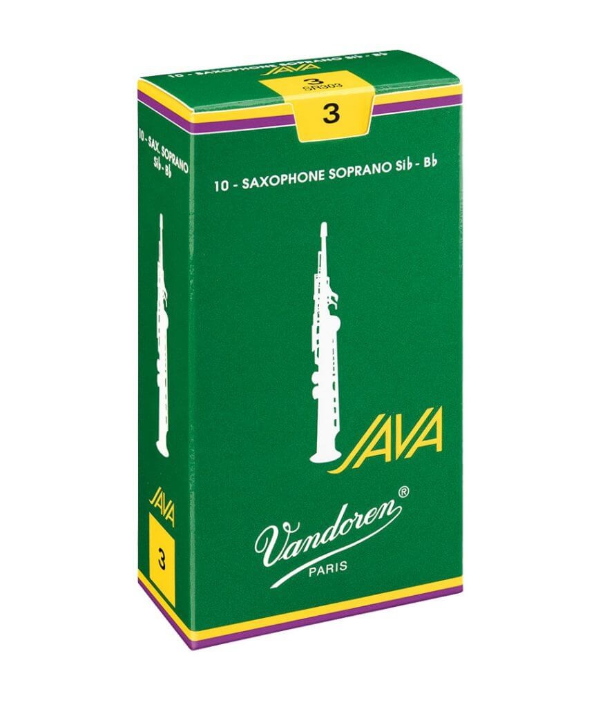 Vandoren Java Green Soprano Sax Reeds (box of 10)