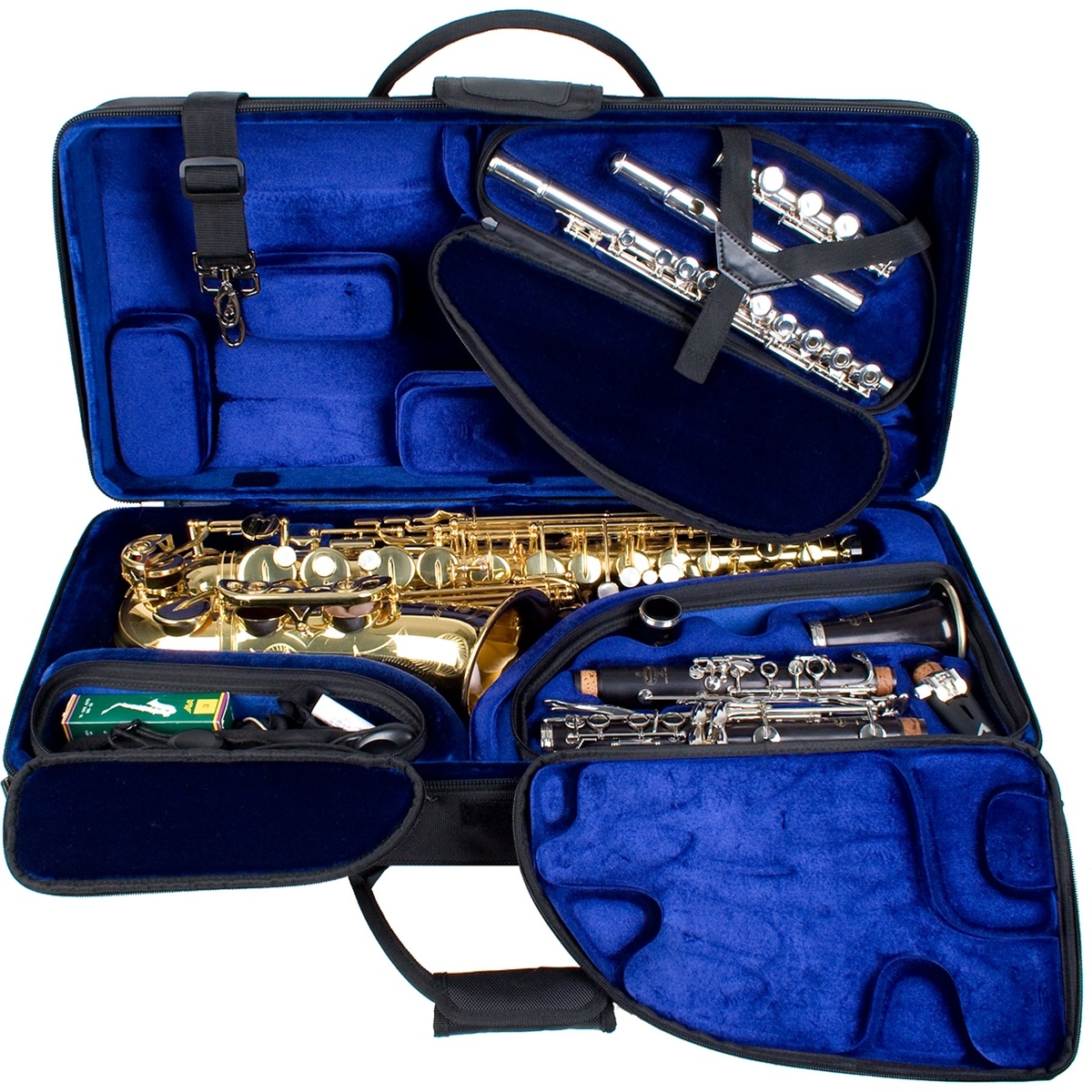 Protec Protec PBTRIALT Pro Pac Alto Sax/Clarinet/Flute Case